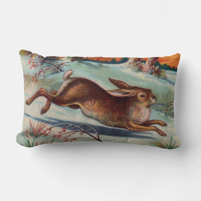 December Rabbit Lumbar Pillow Lumbarkudde (Framsida)