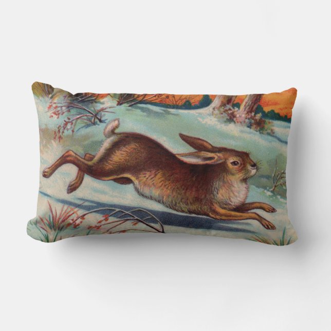 December Rabbit Lumbar Pillow Lumbarkudde (Framsida)