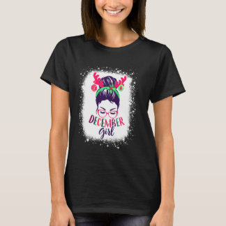 December Tjej Jul Rödig Julknut Födelsedag Ren T Shirt