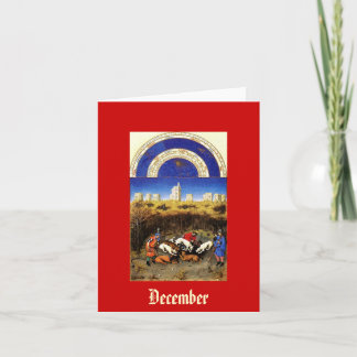 December - Tres Riks Heures du Duc de Berry Helgkort