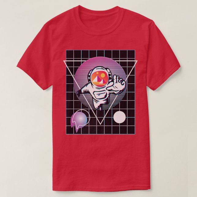 Decentraland Astronaut  T Shirt (Design framsida)