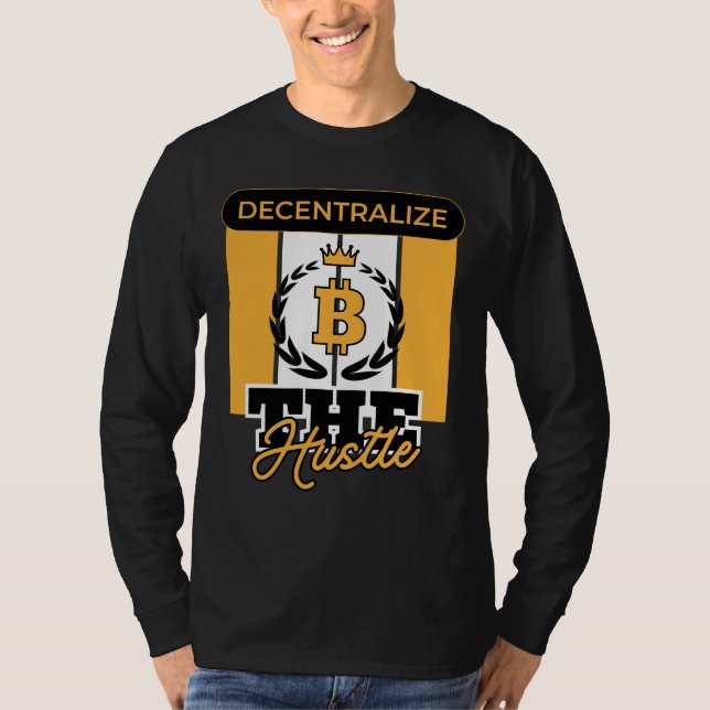 Decentralisera Hustle™ Crypto Reberon Edition T Shirt (Framsida)