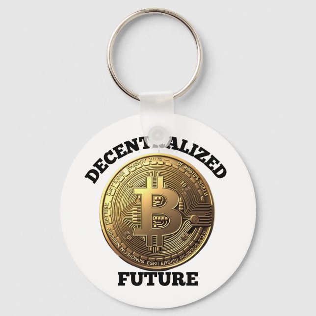 Decentraliserad Framtid Bitcoin  Nyckelring (Framsida)