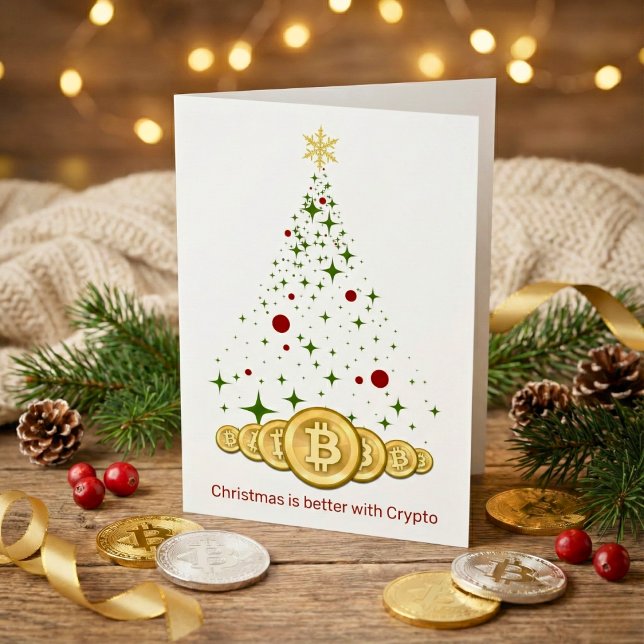 Decentraliserat gratulationskort för julgran hälsningskort (Christmas Tree Decentralized Greeting Card)