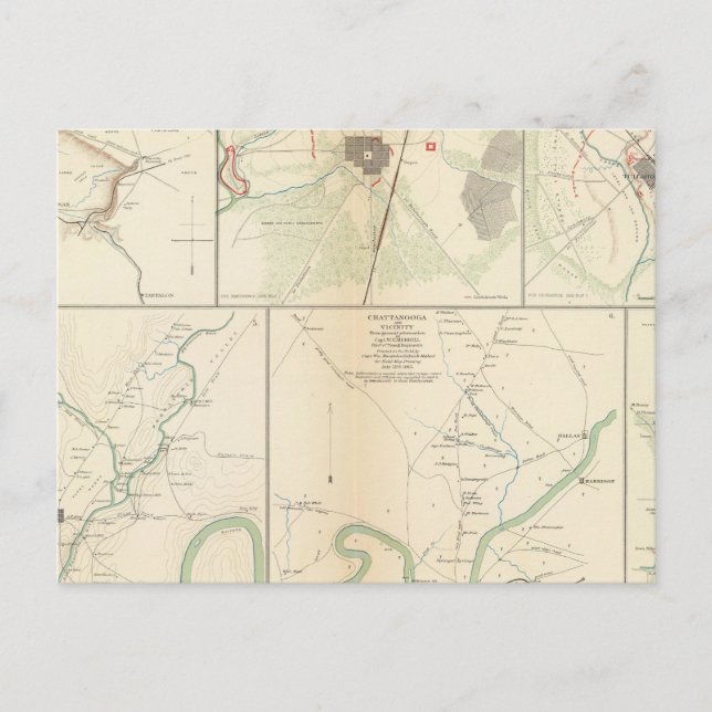 Decherd, Manchester, Tullahoma, Jasper Vykort (Framsida)