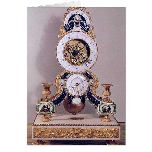 Decimal- och duodecimal ta tid på hälsningskort (Framsidan)