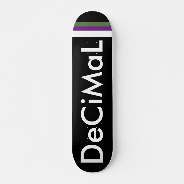 Decimal Team 2 Mini Skateboard Bräda 18,5 Cm (Framsida)