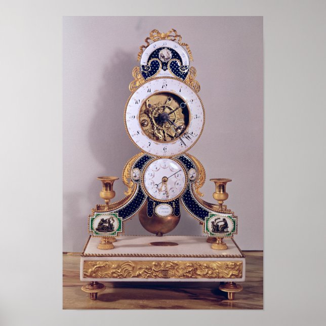 Decimalklocka och duodecimal klocka poster (Framsidan)