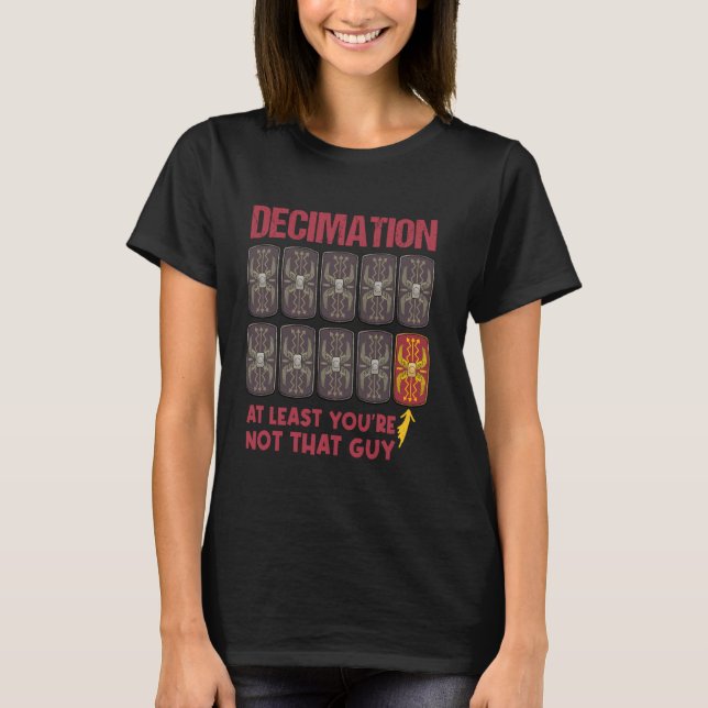Decimation Roman Legions Lundny Roman Empire T Shirt (Framsida)