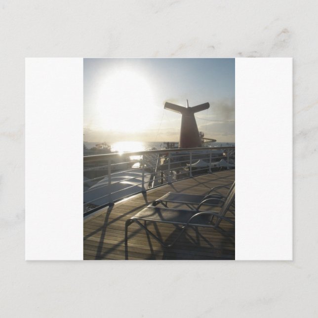 Deck of the Carnival Sensation Vykort (Framsida)