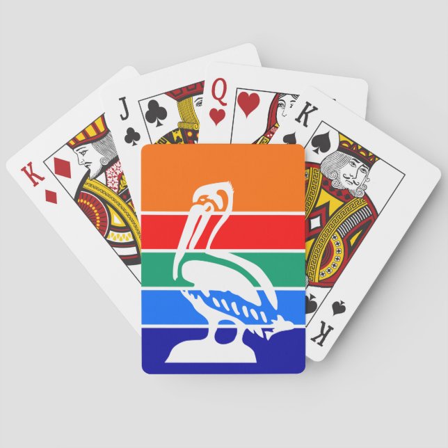 Deck Playing Cards with Flag of St. Petersburg Casinokort (Baksidan)
