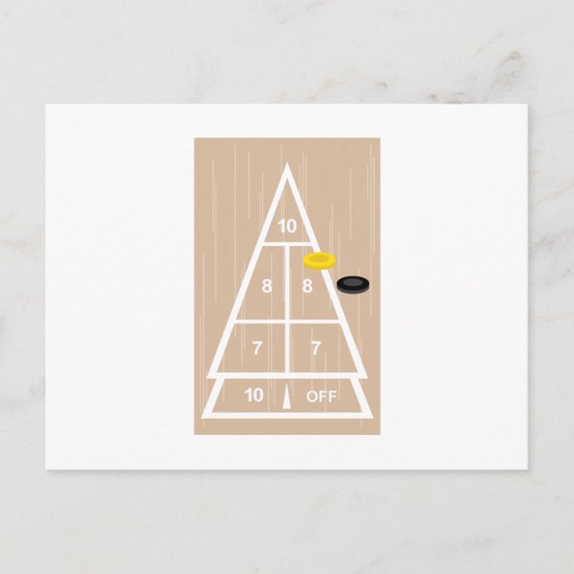 Deck Shuffleboard Vykort (Framsida)