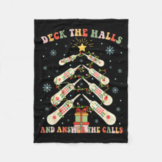 Deck The Halls & Svara På Samtalen Cna Jul Fleecefilt