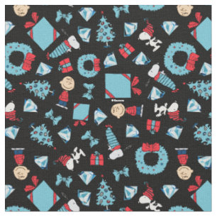 Deck the Halls! Charlie Brown och Snoopy Diamond C Tyg