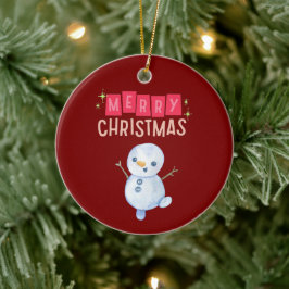 Deck the Halls: Glad julstämning" Julgransprydnad Keramik