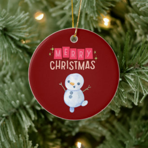 Deck the Halls: Glad julstämning" Julgransprydnad Keramik
