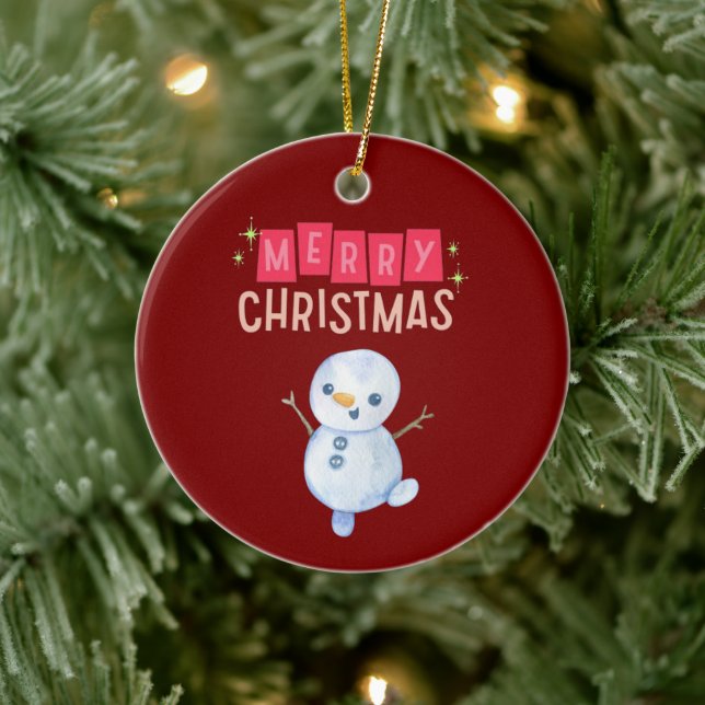 Deck the Halls: Glad julstämning" Julgransprydnad Keramik (Träd)