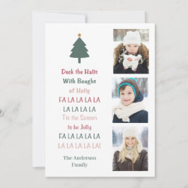 Deck The Halls Julkort