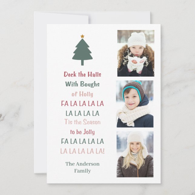 Deck The Halls Julkort (Framsida)