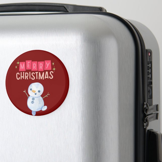 Deck the Halls: Merry Christmas Cheer" Magnet (In Situ (Luggage))