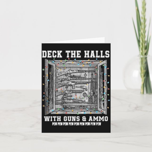 Deck The Halls With Guns &amp; Ammo  Kort (Framsida)