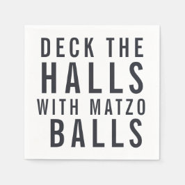 Deck the Halls with Matzo Balls | Hanukkah Pappersservett