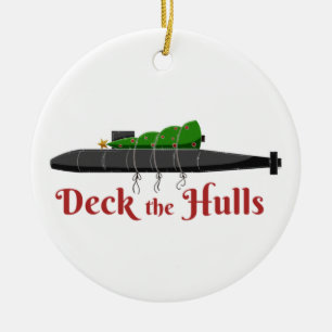 Deck the Hulls - Sub Helgdag Ornament