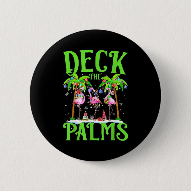Deck The Palms Flamingo Trocal Christmas Lights Pa Knapp (Framsida)