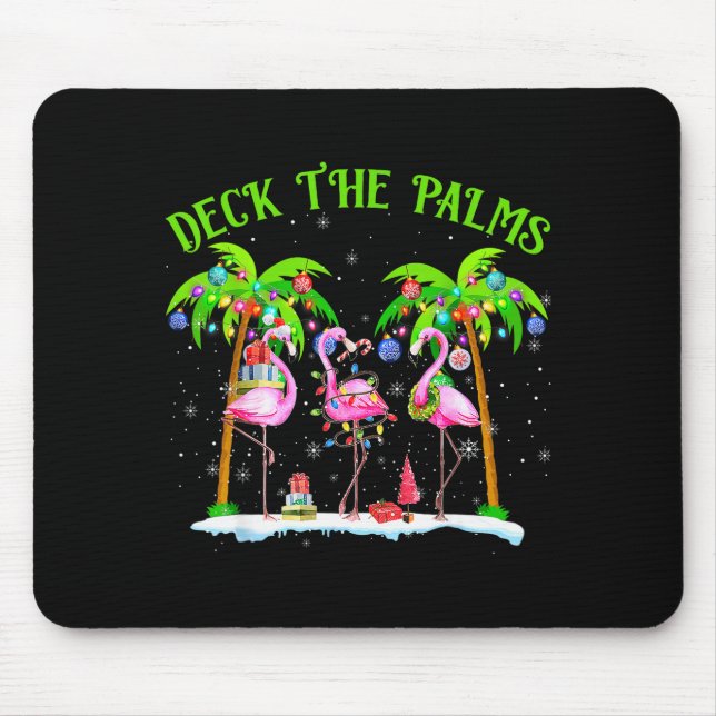 Deck The Palms Flamingo Trocal Christmas Lights Pa Musmatta (Framsidan)