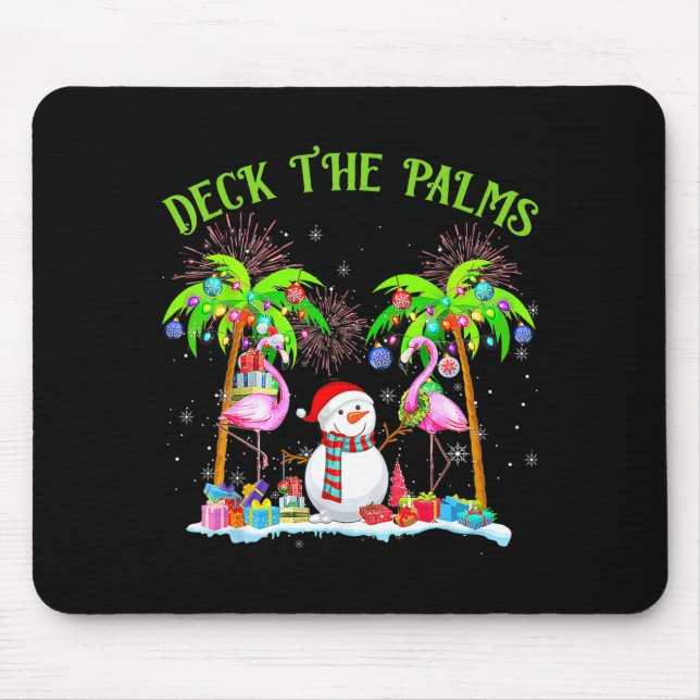 Deck The Palms Flamingo Trocal Christmas Lights Pa Musmatta (Framsidan)