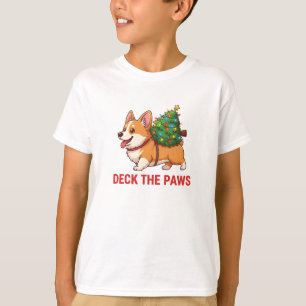 Deck the Paws Kids Corgi Tröja Söt jul
