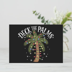 Decka Palmerna Tropisk Hawaii Jul Palmera Julkort