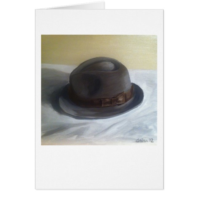 "Deckare hatt" vid Trina Chow Hälsningskort (Framsidan)
