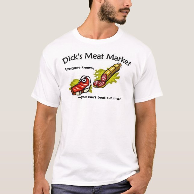 Deckare kött marknadsför t-shirt (Framsida)