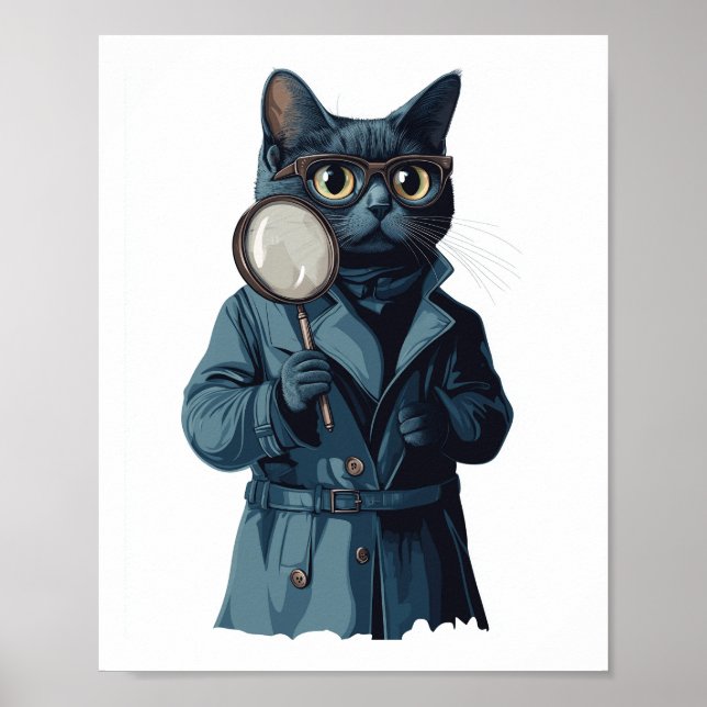 Deckare Morrhår - Rollig kattmysterieroman Poster (Framsidan)