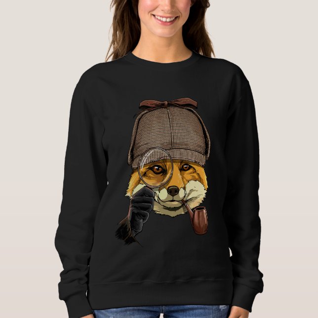 Deckare Räv Spion Inspektör Privatdetektiv F T Shirt (Framsida)