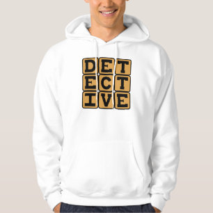 Deckare, tuff privatdetektiv sweatshirt med luva