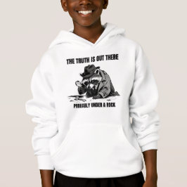 Deckare tvättbjörn "Sanning under en sten" Humoris T Shirt
