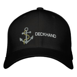 Deckhand Yacht Embroized Cap Broderad Keps