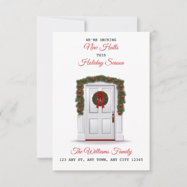 Decking New Halls New Home Announcement Meddelande (Framsida)