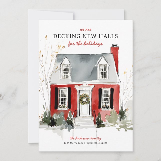Decking New Halls Photo Christmas Julkort (Framsida)