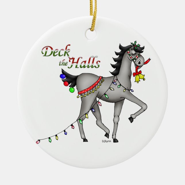 DecktheHalls Julgransprydnad Keramik (Framsidan)