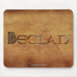 DECLAN Namn-Branded Personlig Gift Mousepad Musmatta