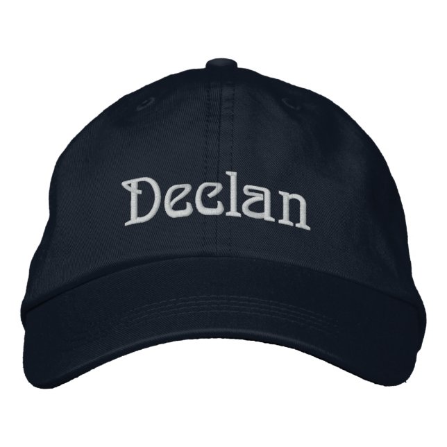 DECLAN Namn Designer Cap Broderad Keps (Framsida)