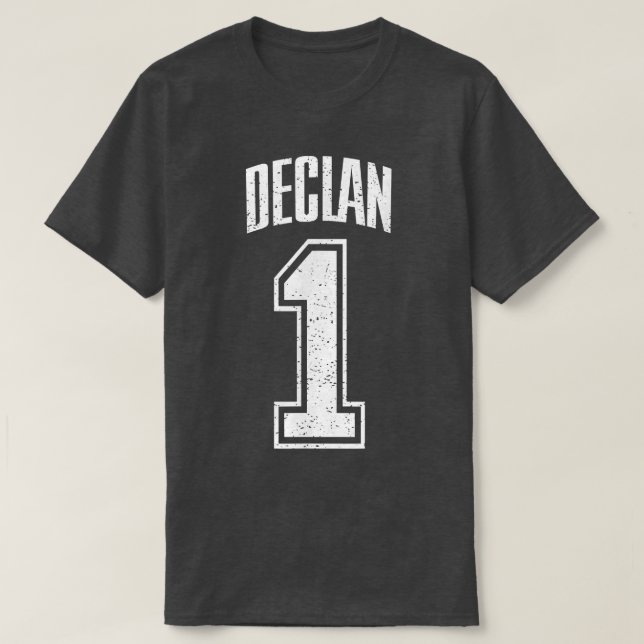 Declan Supporter Number 1 Greatest Fan T-Shirt (Design framsida)