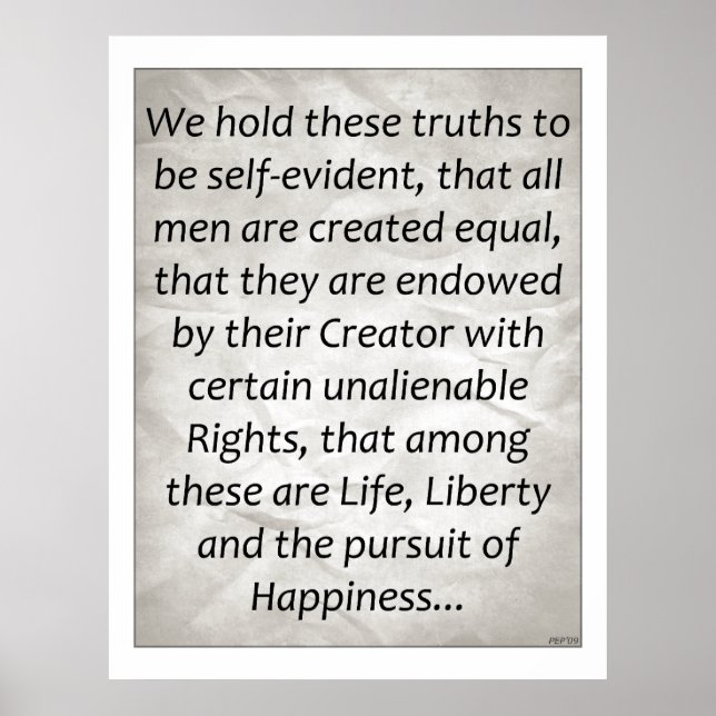 Declaration of Independence Poster (Framsidan)