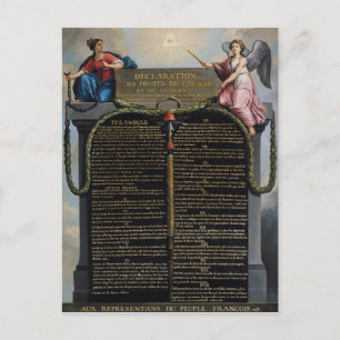 Declaration of the Rights of Man and Citizen Vykort
