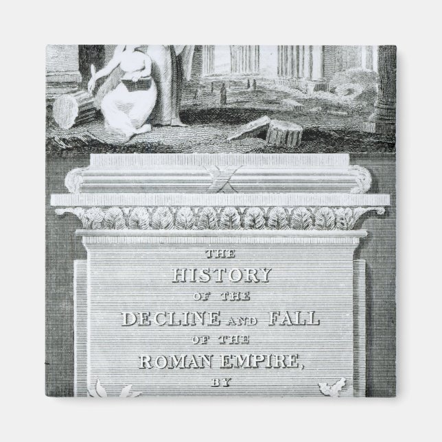 Decline- och Fall-romerska historien Magnet (Framsidan)