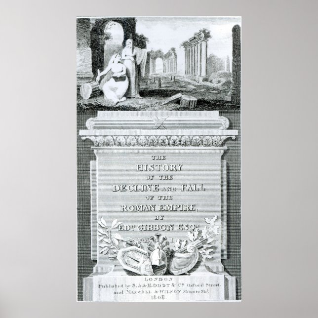 Decline- och Fall-romerska historien Poster (Framsidan)