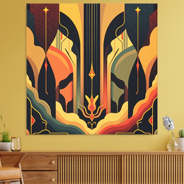 Deco Abstraction Canvastryck (Insitu (Vardagsrum))